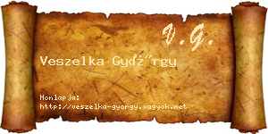 Veszelka György névjegykártya